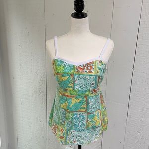 🌸 Lily Pulitzer Removable strap/strapless tank.